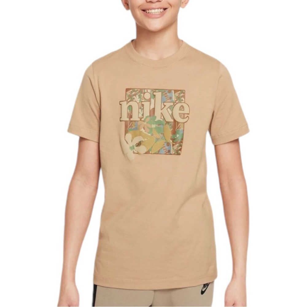 Nike Kyle Puma Graphic Tee Size Large Tan